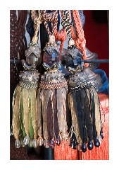 Colourful Tassels close up