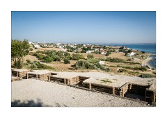 Gallipoli Troy and Yesilyurt 11  View from the Turkish Memorial over the trenches to the Marmara Sea