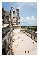 France Chateaus and Churches 29  Chateau de Chambord View from the Roof
