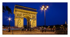 France Paris 54  Arch de Triumph Evening Light