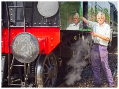 Family in August 30  Isle of Wight, Steam Railway, Havenstreet Museum