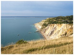 Family in August 57  Walking back from the Needles Isle of Wight