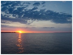 Family in August 58  Sunset from the Isle of Wight Ferry