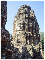 Siem Reap Day One 13  Angkor Thom - The Friezes and Smiling Faces of the Bayon Temple