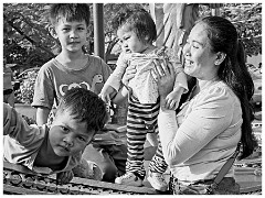 Siem Reap Day One 38  Family at Wat Prom Rath