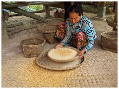 Siem Reap Day Two 18  Sieving the Rice from the Husks