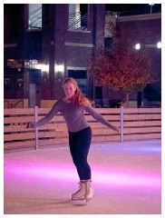 112 California  Nikki Ice Skating in Folsom Old Town